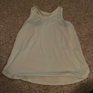 Green athletic tank top